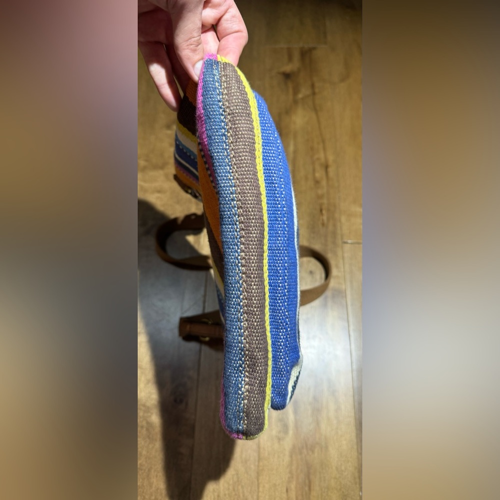 Fossil Explorer Striped Multicolored Crossbody Bag - image 5